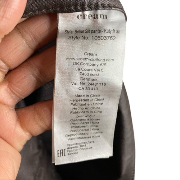 Cream Women’s Brown Belus Katy Fit Slit Pant - Picture 7 of 10